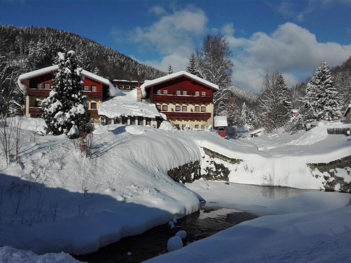 Rodinny "Hotel U Mustku" Desná Esterno foto