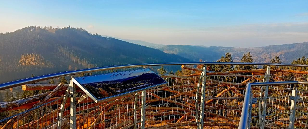 Rodinny "Hotel U Mustku" Desná Esterno foto