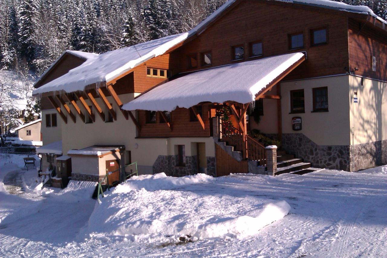 Rodinny "Hotel U Mustku" Desná Esterno foto